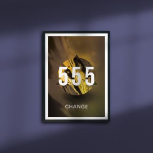 Angel Number Poster 555