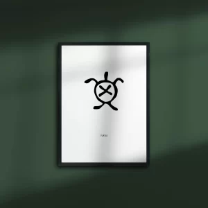 Poster Lokono arawak symbols - Guardian of the Waters