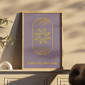 Poster Live by the Sun